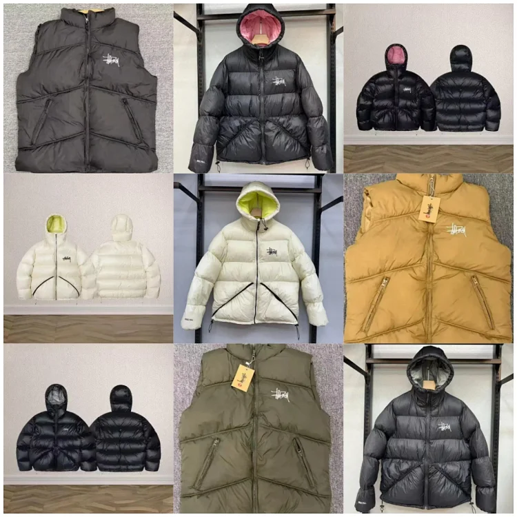 Stussy  & Corteiz down jackets and v