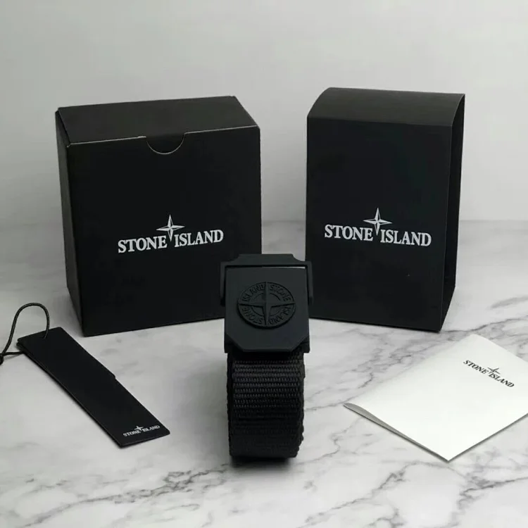 Stone Island Black Watch with Canvas Str