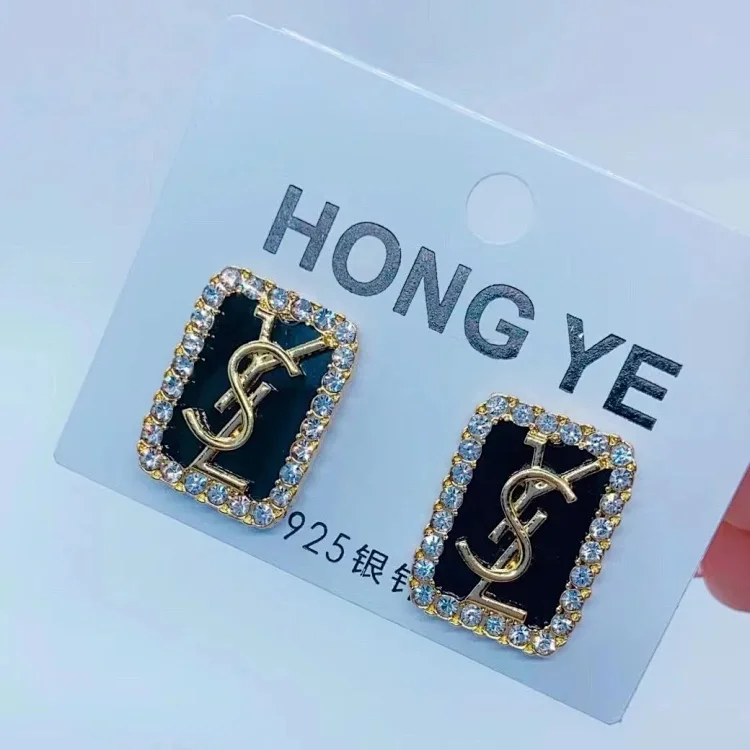 Saint Laurent Monogram Square Earrings · Tilbehør