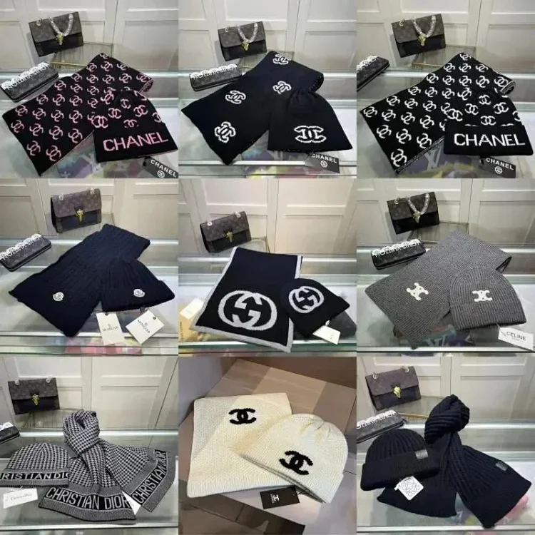 gg lv Chanel Beanie Scarf · Accessoires