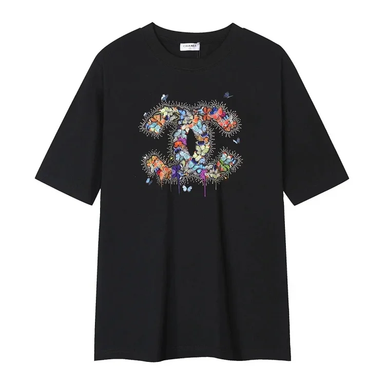 Chanel Fashion Printed Short Sleeves · قمصان تي شيرت