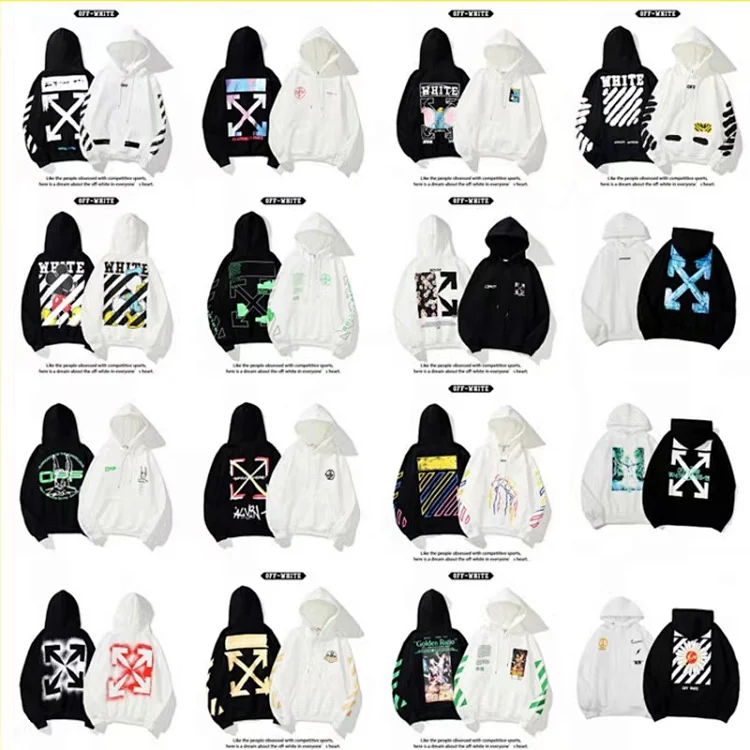 OFF WHITE · Φούτερ με κουκούλα