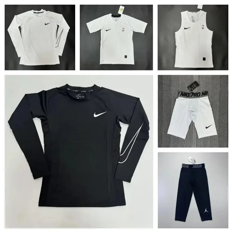 Nike training wear T-shirt vest shorts（4