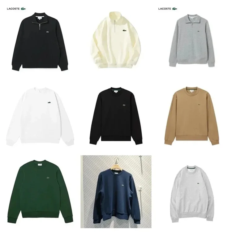 LACOSTE Classic Crewneck & Quarter-Z · Φούτερ με κουκούλα