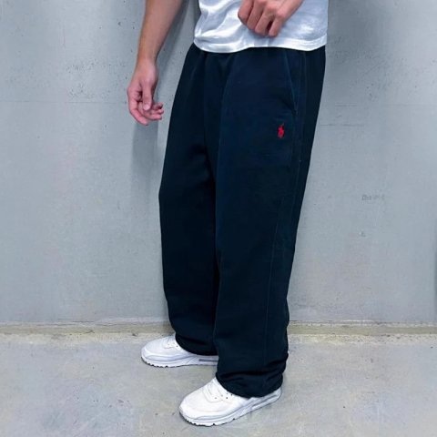 jump8-跨境欧美复古y2k街头潮流嘻哈随性松紧腰拉链宽松纯色运动休闲裤