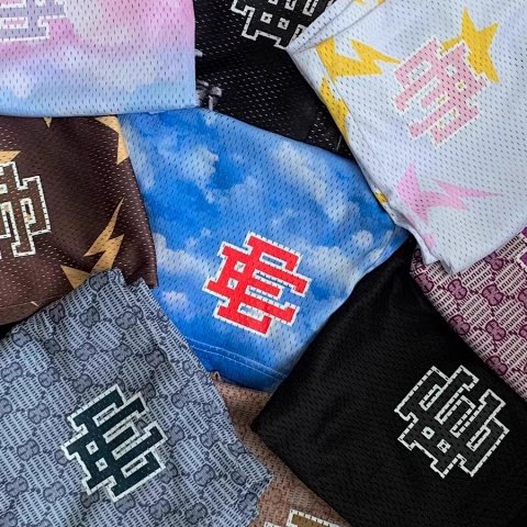 jump4-美式潮Ericemanuel EE print shorts
