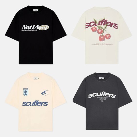 jump7c-scuffers SS26春夏Boxy时尚短款重磅纯棉男女宽