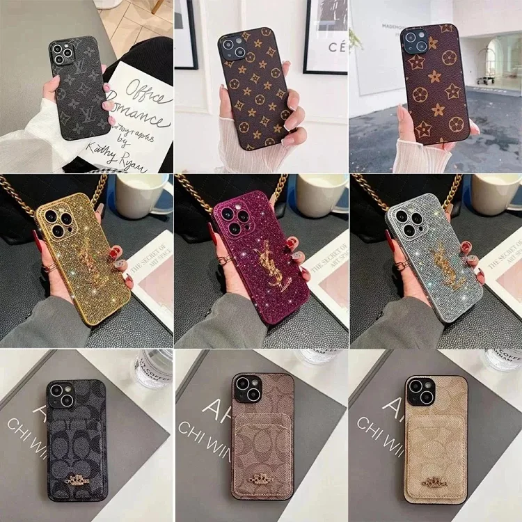 Luxury Brand Pattern iPhone Case 40 sty · Accessoires