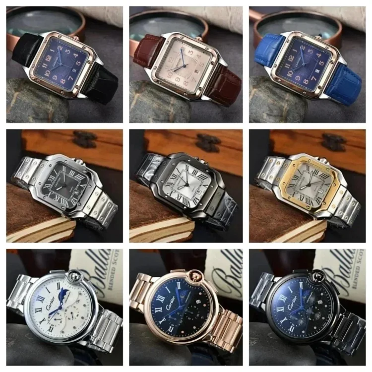 Cartier Santos and Pasha Watches 38 sty · Électronique